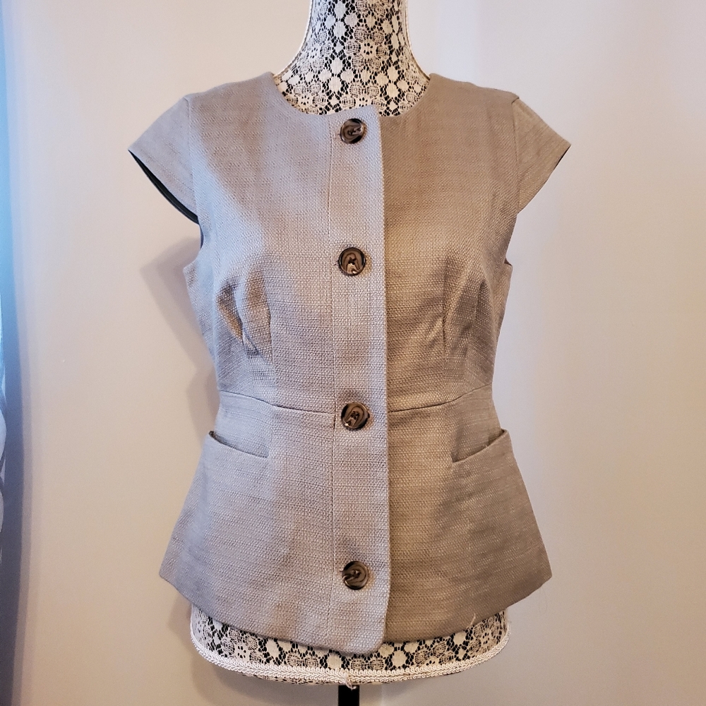 NWOT Banana Republic Cap Sleeve Blazer or Vest sz 8